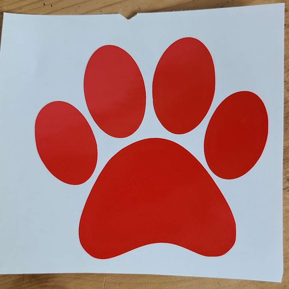 Paw print 🚘 window decal